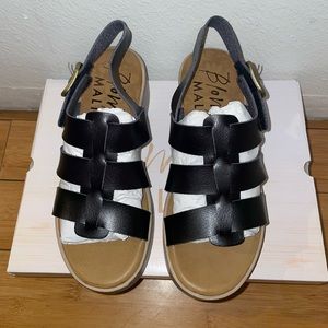 New Blowfish Malibu Shoes London Platform Sandals in Black